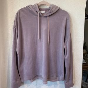 DKNY Sport Lilac Velour Hoodie
